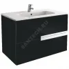 Тумба под умывальник 80 Victoria Nord черный глянец Roca ZRU9000097