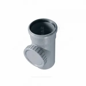 Ревизия PP-H с крышкой серая Дн 110 б/нап в/к VALFEX 20103110