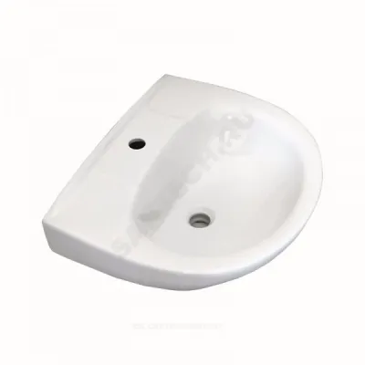 Умывальник подвесной Антей 55 белый УмОв2Ф без перелива Лобненский стройфарфор 10/1/5/1-77