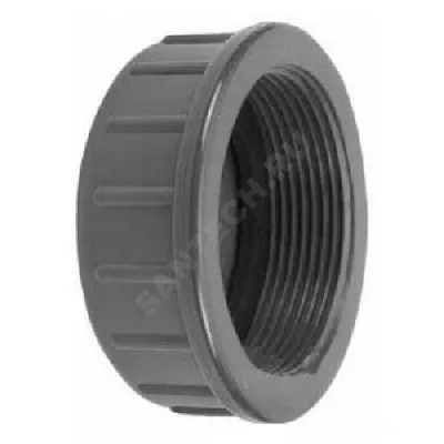 Крышка НПВХ под клеевое соед Дн 50 Ру10 резьбовая Агригазполимер 206-067