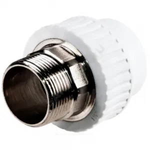 Муфта PP-R комбинированная под ключ белая Дн 110х4" НР RTP (РосТурПласт) 19165