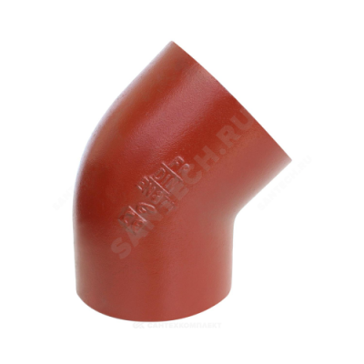 Отвод чугун SML Ду 150х45гр б/растр FP PREIS 10079