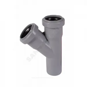 Тройник PP-H серая HT HTEA Дн 110х110х67гр б/нап в/к Ostendorf 115300 Тройник PP-H серая HT HTEA Дн 110х110х67гр б/нап в/к Ostendorf 115300