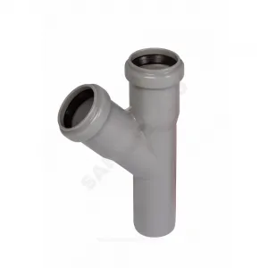 Тройник PP-H серая HT HTEA Дн 110х110х67гр б/нап в/к Ostendorf 115300 Тройник PP-H серая HT HTEA Дн 110х110х67гр б/нап в/к Ostendorf 115300