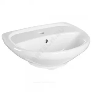 Умывальник подвесной Lyra 50 1 отверстие под смеситель по центру белый Jika 8.1427.0.000.104.9