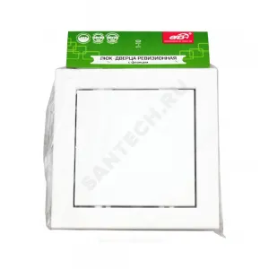 Люк-дверца с фланцем и ручкой пластик 400х400 Эра Л Л4040Р