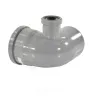 Отвод PP-H с выходом левый серый Дн 110х110х87гр б/нап в/к VALFEX 23121150