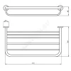 Полка для полотенец подвесная IOM Ideal Standard A9106AA .