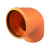 Отвод НПВХ с раструбом коричневый Дн 160х87гр б/нап в/к Агригазполимер