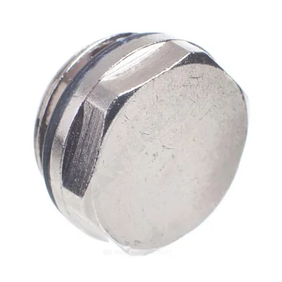 Заглушка (пробка) 1/2" для радиатора с прокладкой хром R92 Giacomini R92X003