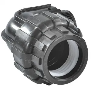 Отвод компрессионный ПЭ Дн 63х1 1/2"х90гр НР ТПК-АКВА 100263112