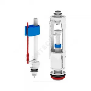 Арматура для бачка сливная/наливная Эконом 1/2" нижнее подключение кнопка хром 1/реж АНИ Пласт WC6550M