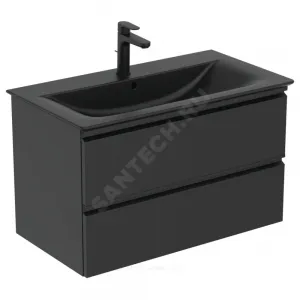 Тумба под умывальник 80 TESI черный матовый Ideal Standard T0051ZT Тумба под умывальник 80 TESI черный матовый Ideal Standard T0051ZT