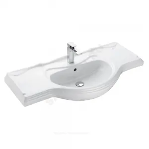 Умывальник мебельный America 105 1 отверстие под смеситель по центру белый Roca 327205000