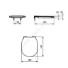 Сиденье для унитаза CONNECT AIR дюропласт микролифт Ideal Standard E036601