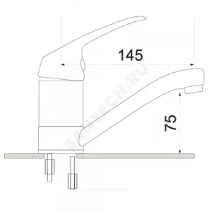 Смеситель для кухонной мойки одноручный короткий излив Престиж ЦС-СМ 27/1г М-42 Центр Сантехники (Подольск) ПП800203