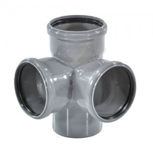 Крестовина PP-H 2-плоскостная серая Дн 110х110х110х87гр б/нап в/к RTP (РосТурПласт) 18299 Крестовина PP-H 2-плоскостная серая Дн 110х110х110х87гр б/нап в/к RTP (РосТурПласт) 18299