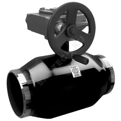 Кран шаровой сталь КШ.Ц.П.Р Ду 300 Ру25 п/привар с редуктором LD КШ.Ц.П.Р.300/250.025.Н/П.02