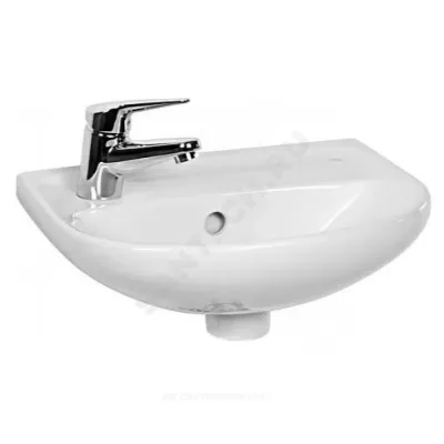 Умывальник подвесной Lyra 40 смеситель с левой стороны белый Jika 8.1527.1.000.105.9