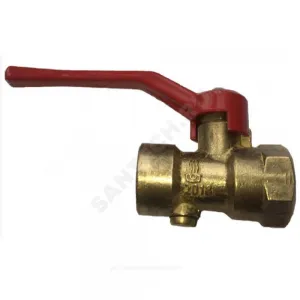 Кран для манометра шаровой латунь 11Б27п11 Ду 15 Ру16 ВР G1/2"-М20х1,5 с рукояткой без фланца вода/пар ВИПРА КШМ-05.00.000-01