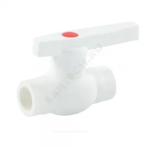 Кран шаровой PP-R белый Дн 63 внутренняя пайка OPTIMA VALFEX VALF 10145063