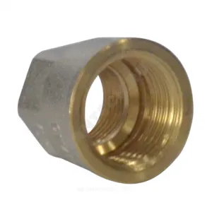 Муфта латунь никель переходная Ду 15х10 (1/2"х3/8") ВР/ВР 9019 ГОСТ 32585-2013 Aquasfera 9019-09