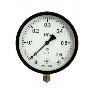 Манометр МП-160 радиальный Дк160мм 0-1,0 МПа G1/2" ЗАВОД ТЕПЛОТЕХНИЧЕСКИХ ПРИБОРОВ