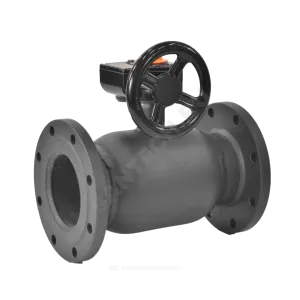 Кран шаровой сталь 11с67п Ду 125 Ру16 фл L=350мм с редуктором FORTECA 183.2.125.016