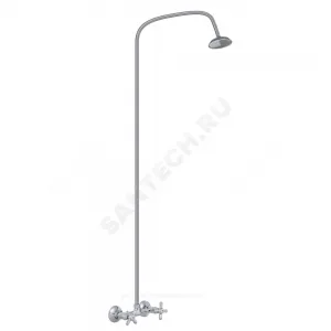 Смеситель для душа двуручный со стационарной трубкой Прораб О-серия Славен СЛ-ДВ-О42
