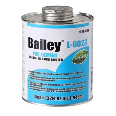 Клей для труб ПВХ 473мл Bailey L-6023