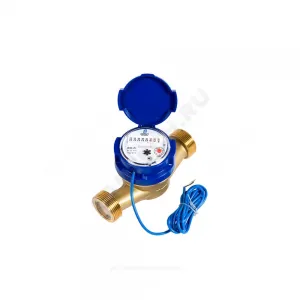 Счётчик х/в крыльчатый одноструйный Ду 25 Ру16 Qn=3,5 м3/ч 50С L=170мм резьба импульсный В/К ОСВХ ДГ1 исполнение "Нептун" Декаст 76-25-03