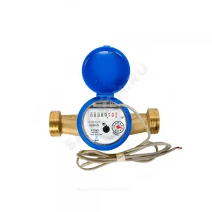 Счётчик х/в крыльчатый одноструйный Ду 25 Ру16 Qn=3,5 м3/ч 50С L=170мм резьба импульсный В/К ОСВХ ДГ1 исполнение "Нептун" Декаст 76-25-03