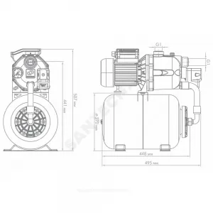 Станция насосная Джамбо 70/50П-24 Джилекс 4721