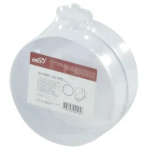 Соединитель круглый D150 с обратным клапаном пластик Эра 15СКПО