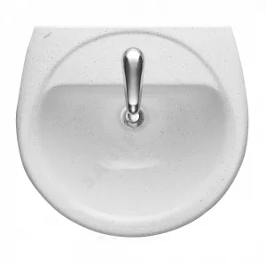 Умывальник подвесной Соната 54 1 отверстие под смеситель по центру крап на белом Santeri 1.3111.2.S01.11B.0