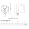 Манометр сигнализирующий ТМ-510Р.05 радиальный Дк100мм 0-1,0 МПа G1/2" с электроконтактной приставкой Росма 00000006928