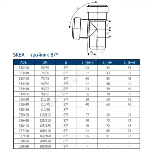 Тройник PP-MD переходной бесшумный светло-серый Skolan dB SKEA Дн 90х78х87гр (DN80х70) б/нап в/к Ostendorf 334410 Тройник PP-MD переходной бесшумный светло-серый Skolan dB SKEA Дн 90х78х87гр (DN80х70) б/нап в/к Ostendorf 334410