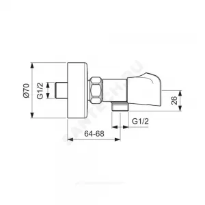 Смеситель для душа двуручный NEO Vidima BA333AA