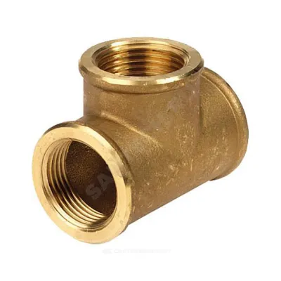 Тройник латунь Ду 25 (1") ВР/ВР Цветлит ZW50089