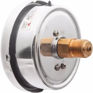 Манометр гидрозаполненный ТМ-520Т.20 осевой Дк100мм 0-0,6 МПа кл.1,0 G1/2" силикон Росма 00000031033