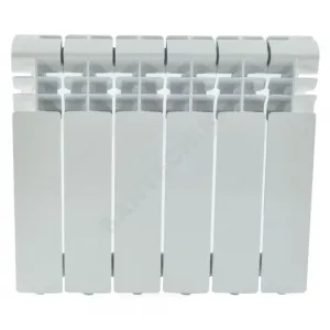 Радиатор алюминиевый Alpha 350 6 секций RAL 9016 (белый) Ogint