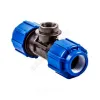 Тройник компрессионный ПЭ ВР Дн 20х1/2"х20 ТПК-АКВА 52201220