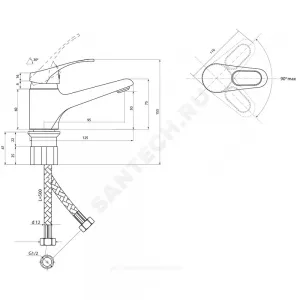 Смеситель для умывальника одноручный Дача Б-серия Славен СЛ-ОД-Б10