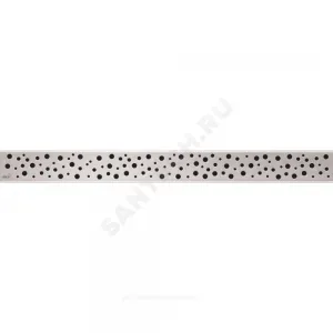 Решетка для душевого лотка нержавеющая сталь, матовая L=750мм Alca Plast BUBLE-750M