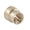 Муфта латунь никель переходная Ду 32х15 (1 1/4"х1/2") ВР/ВР VALFEX VF.240.N.114.012