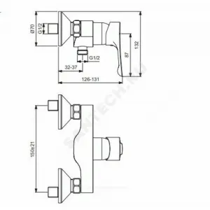 Смеситель для душа одноручный WAVE Vidima BA415AA
