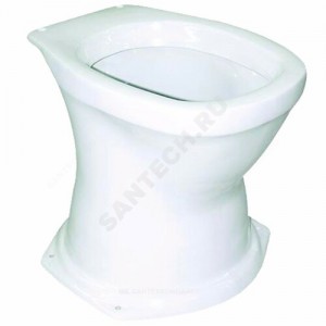 Унитаз без бачка Дачный белая верт/выпуск с сиденьем Оскольская керамика Унитаз без бачка Дачный белая верт/выпуск с сиденьем Оскольская керамика