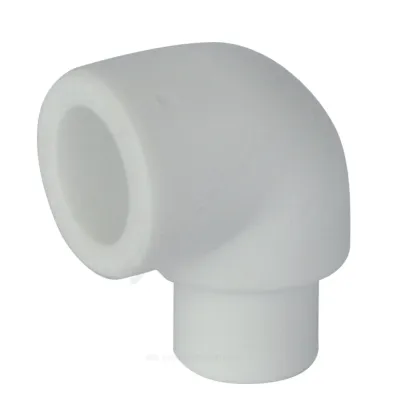 Угольник PP-R белый внутр/наруж пайка Дн 25х90гр Ру25 RTP (РосТурПласт) 19770