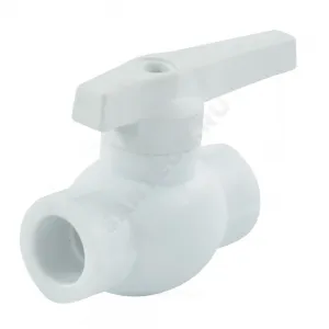 Кран шаровой PP-R белый Дн 40 внутренняя пайка VALFEX 10144040