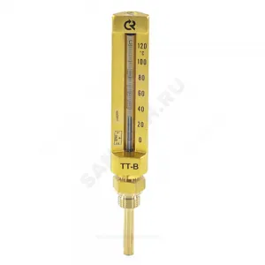 Термометр жидкостной виброустойчивый прямой 120С L=100мм G1/2" ТТ-В-150 150/100 Росма 00000002828
